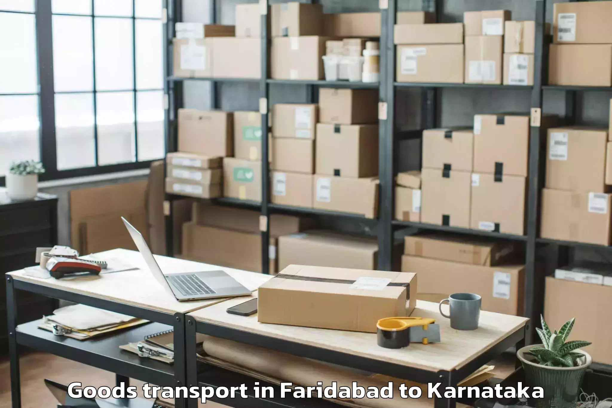 Easy Faridabad to Dayananda Sagar University Ban Goods Transport Booking